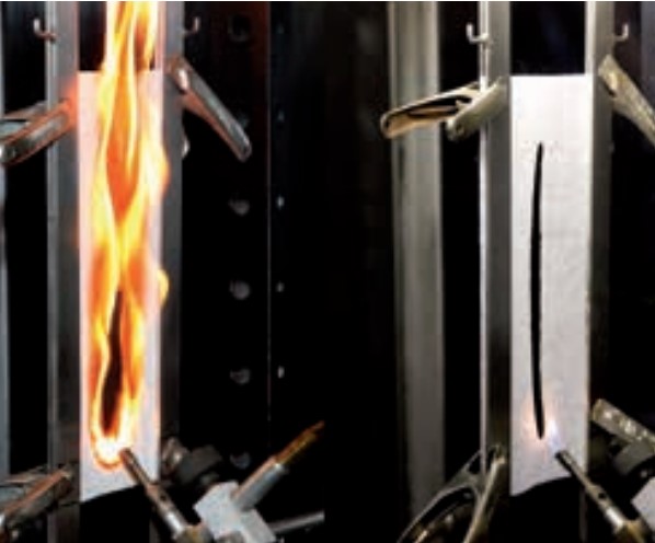 ایجاد مقاومت در برابر شعله با استفاده از پوشش سیلیکونی